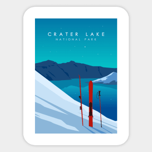 Crater lake national park Sticker